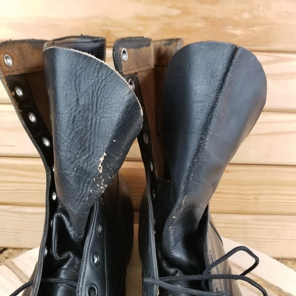 VTG Cumberland Shoe Corp 1966 US Army 9 REG Combat Military Boots GOODYEAR Soles